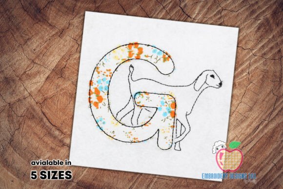 Alphabet G with Goat Applique: A Craft Fair Review