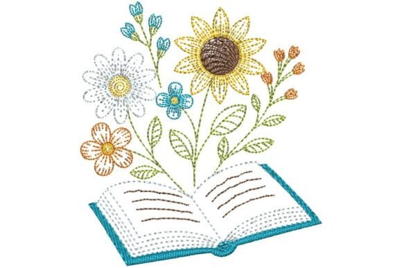 Book and Flowers: A Craft Fair Embroidery Review