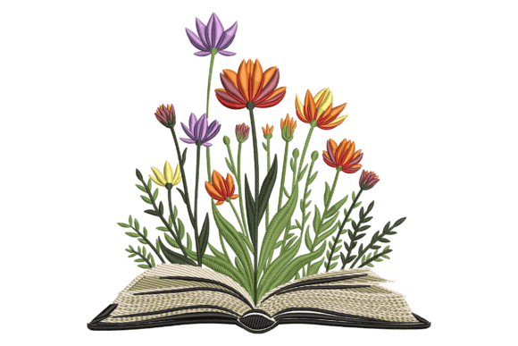 Book with Blooming Flowers: A Merch Design Review