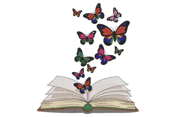 Butterflies from Book Embroidery Review