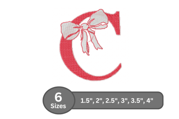 Cherry Knot Alphabet -C: A Stylish Choice for Monogrammed Goods