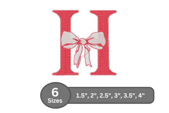 Cherry Knot Alphabet - H: A Designer’s Review for Boutique Sweatshirt Embroidery