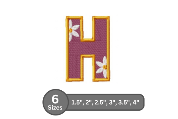 Daisy Joy Alphabet - H Review: Stylish Monogramming for Real Projects
