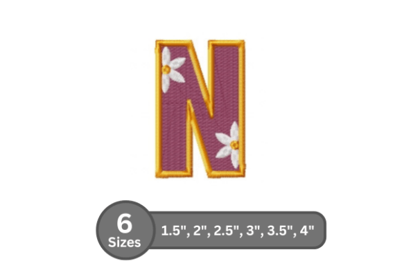 Daisy Joy Alphabet - N: A Stylish Monogram for Business Branding