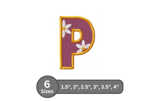 Daisy Joy Alphabet - P: A Stylish Letter for Craft Fair Success