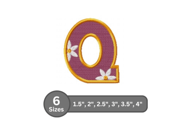 Daisy Joy Alphabet -Q: A Seasonal Embroidery Staple