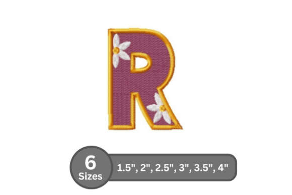 Daisy Joy Alphabet -R: A Stylish Stitch for Etsy Sellers