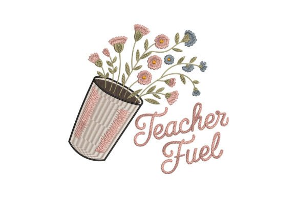 Floral Teacher Fuel Embroidery: A Seller’s Review