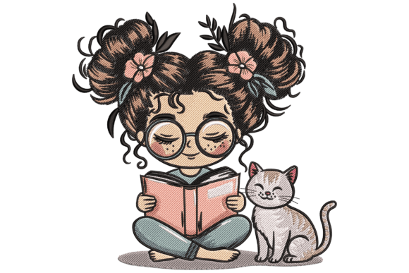 Reading Girl with Cat: A Designer’s Stitch Review