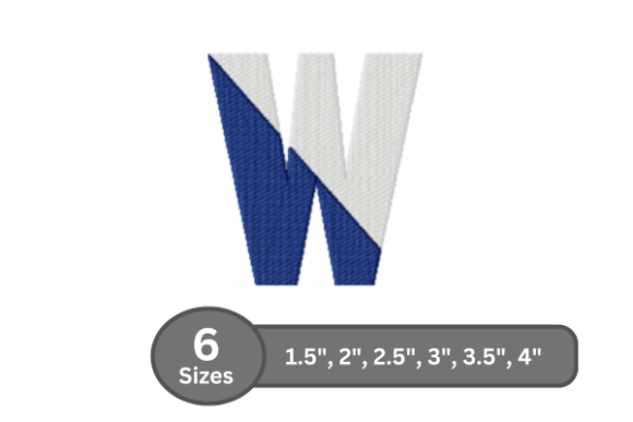 Review: Twin Fill Alphabet - W for Personalized Embroidery Gifts