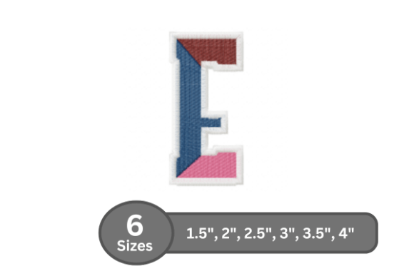 Street Varsity Alphabet - E: A Stylish Touch for Personalized Gifts