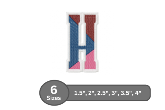 Street Varsity Alphabet - H: A Seasonal Embroidery Essential