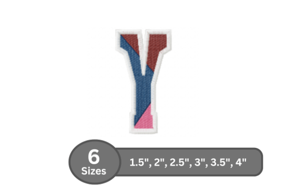 Street Varsity Alphabet - Y: A Smart Pick for Etsy Embroidery Sellers