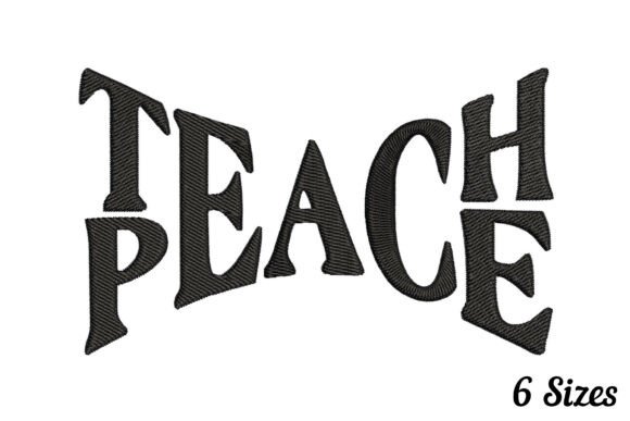 Teach Peace Quote: A Designer’s Stitch Test