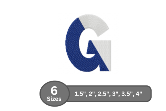 Twin Fill Alphabet - G: A Designer’s Take for Boutique Apparel Embroidery