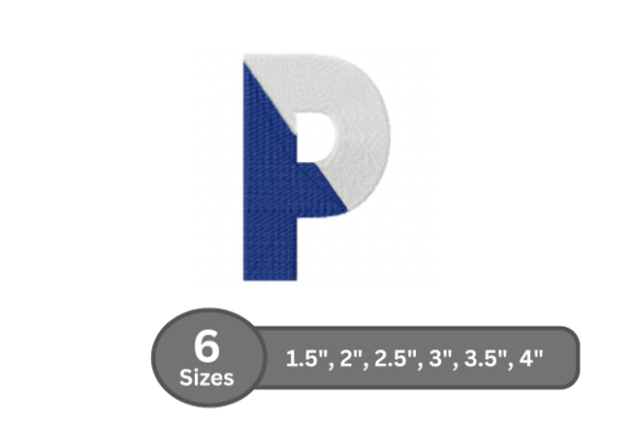 Twin Fill Alphabet - P – A Designer’s Review for Boutique Sweatshirt Embroidery