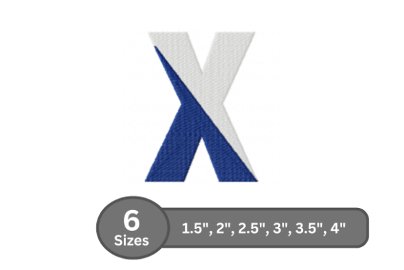 Twin Fill Alphabet - X: A Playful Touch for Craft Fair Standouts
